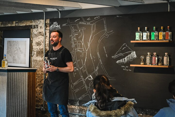 Experience the rich heritage of whisky-making as expert guides share their knowledge showcasing the craftsmanship behind Holyrood Distillery's award-winning spirits and unique flavors.